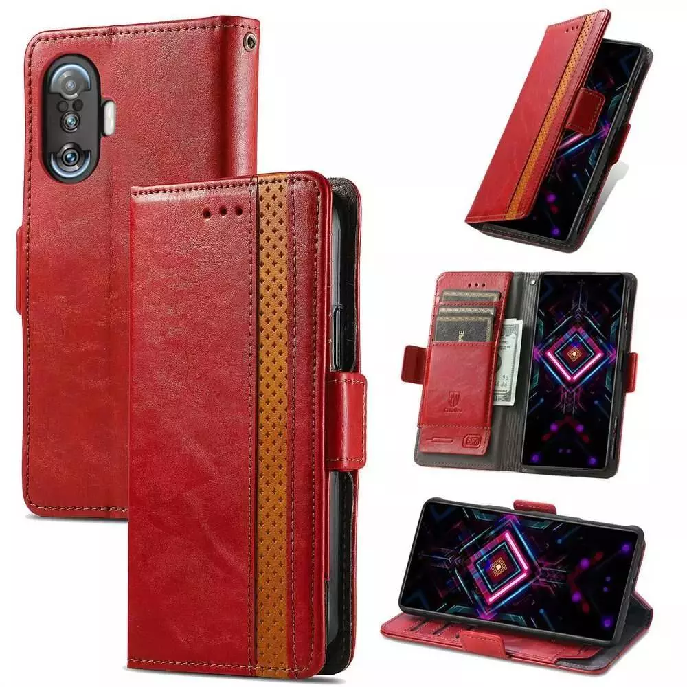 Чохол книжка для Xiaomi Poco F4 GT / Redmi K50 Gaming Anomaly Business Wallet Gold (Золотий)