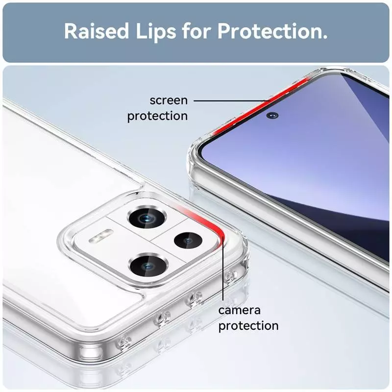 Чехол бампер для Xiaomi 13 Pro Anomaly Crystal Hybrid Transparent (Прозрачный)