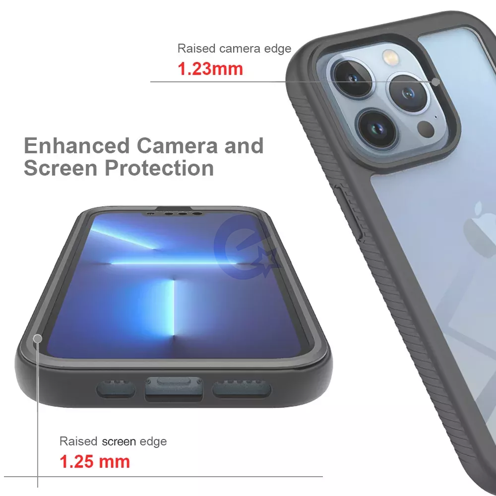 Противоударный чехол бампер для iPhone 14 Pro Anomaly Hybrid 360 Black (Черный)