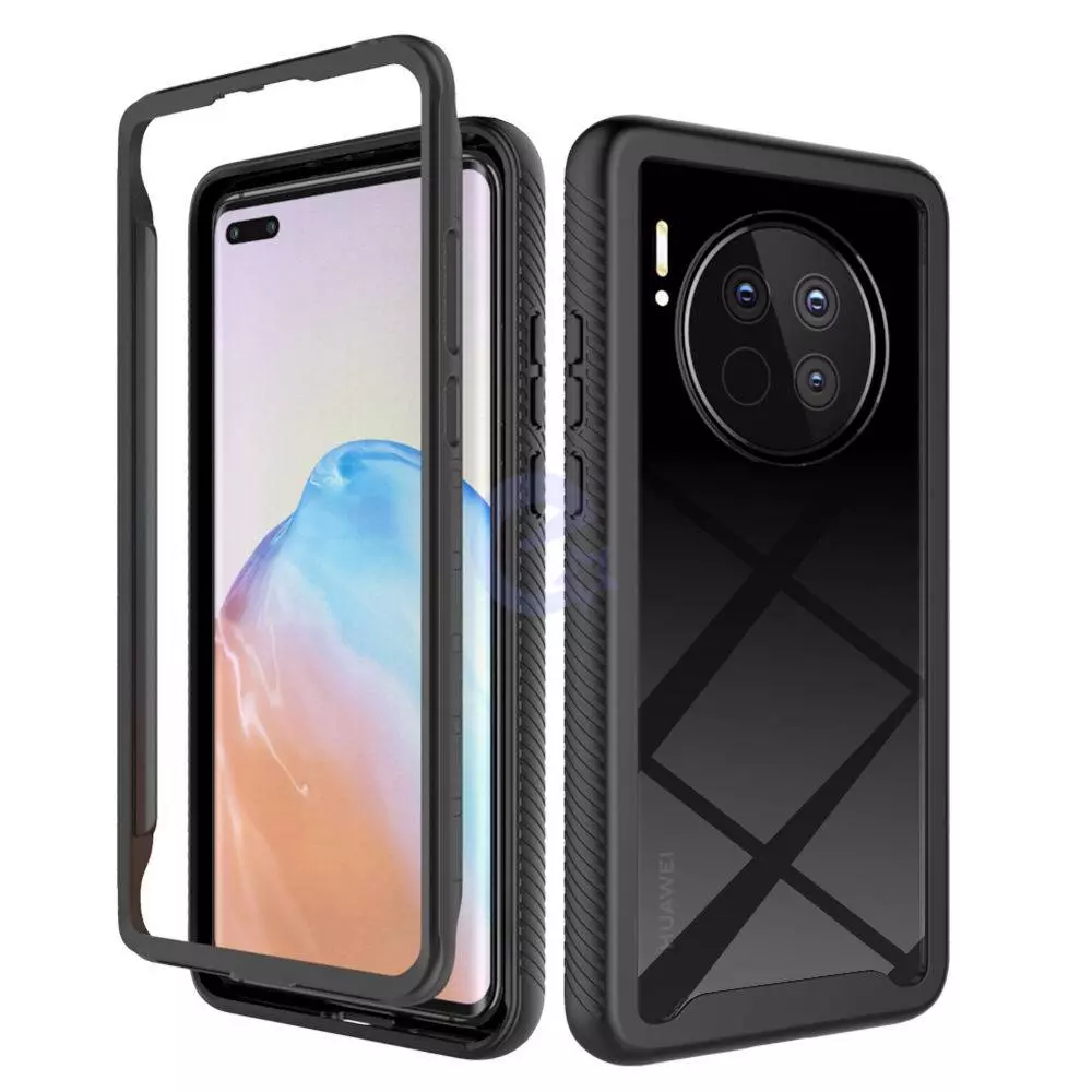 Противоударный чехол бампер для Huawei Mate 50 Pro Anomaly Hybrid 360 Sky Blue / Grey (Небесно Синий / Серый)