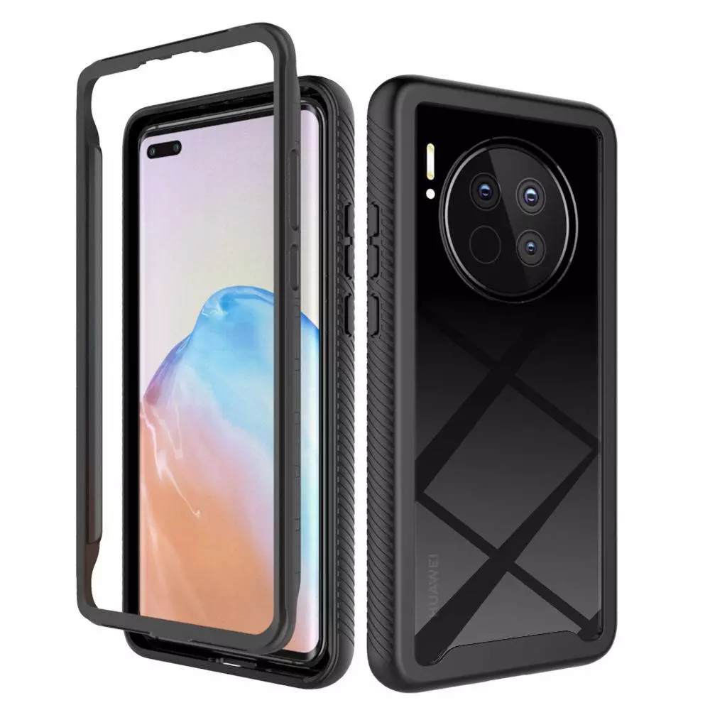 Противоударный чехол бампер для Huawei Mate 50 Pro Anomaly Hybrid 360 Black (Черный)