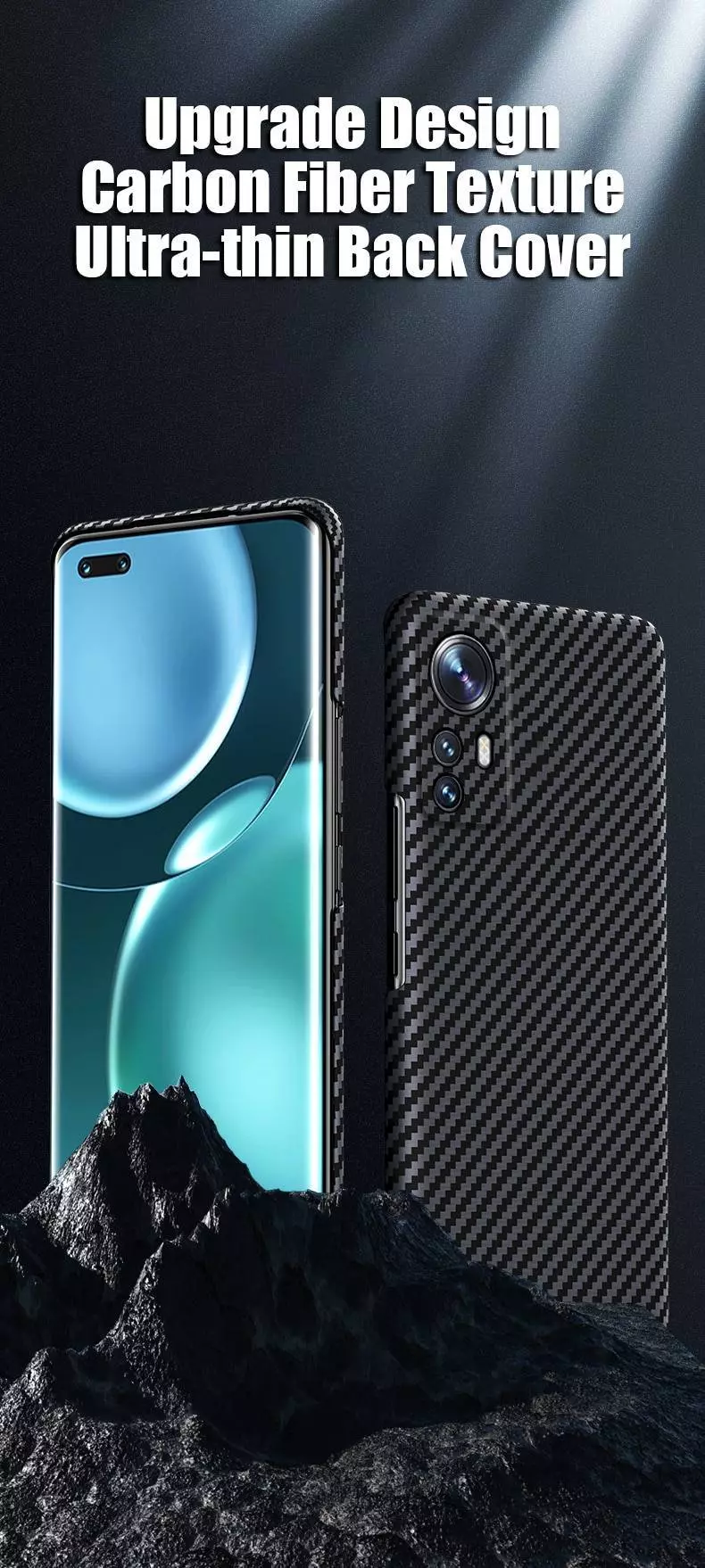 Ультратонкий чехол бампер для Xiaomi 13 Anomaly PC Carbon Blue (Синий) Ультратонкий чехол бампер для Xiaomi 13 Anomaly PC Carbon Blue (Синий)