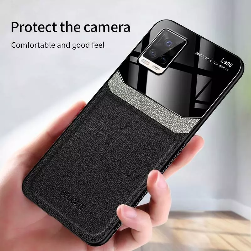 Чехол бампер для Vivo X60 Pro Anomaly Plexiglass Red (Красный)