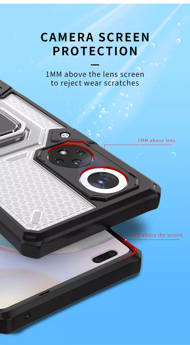 Чехол бампер для Vivo V21e Anomaly Ring Hybrid Purple (Пурпурный)