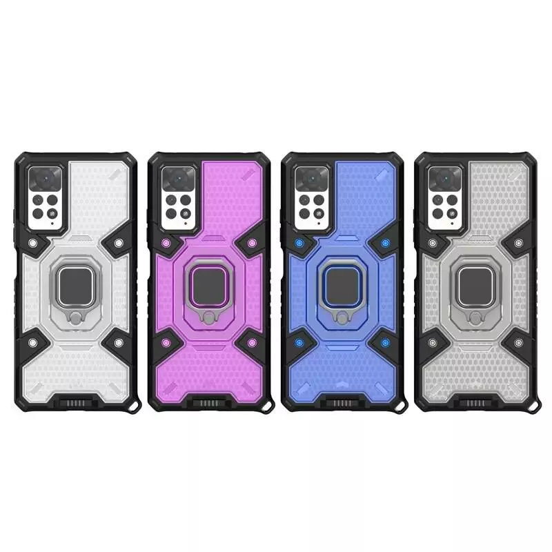 Чехол бампер для Xiaomi Redmi Note 11 / Redmi Note 11S Anomaly Ring Hybrid Purple (Пурпурный)