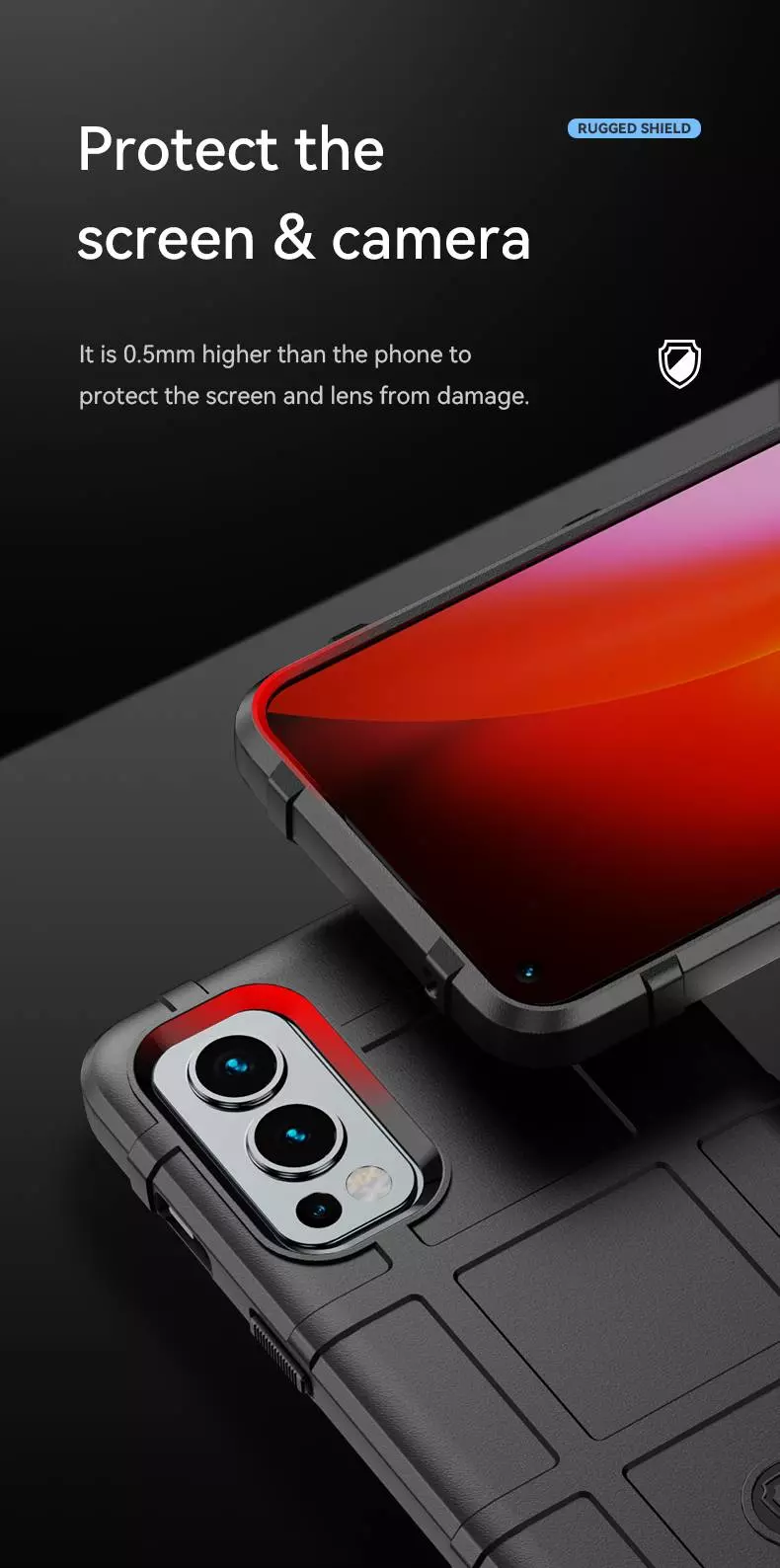 Противоударный чехол бампер для OnePlus Nord N300 Anomaly Rugged Shield Grey (Серый)