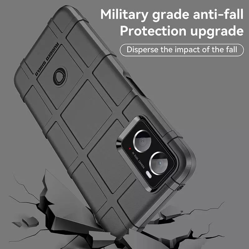 Протиударний чохол бампер для Vivo Y02s Anomaly Rugged Shield Blue (Синій)