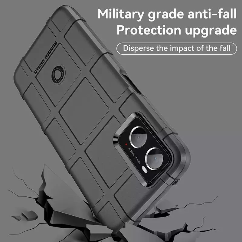 Противоударный чехол бампер для vivo V25 Anomaly Rugged Shield Blue (Синий)