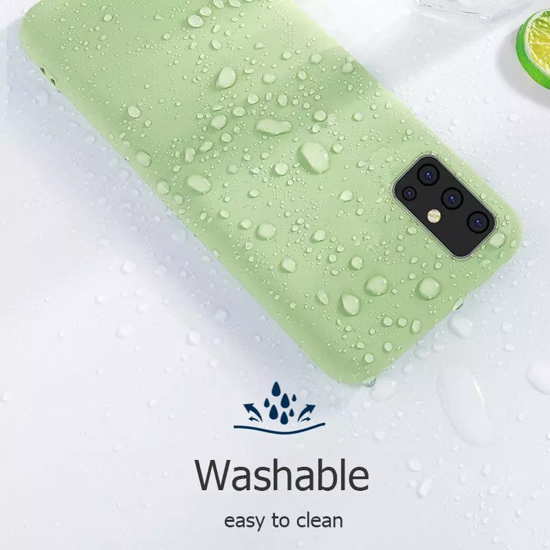 Чехол бампер для Infinix Hot 20i Anomaly Silicone (с микрофиброй) Light Green (Светло Зеленый)