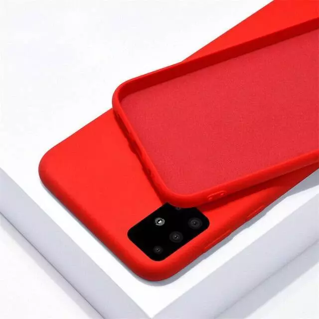 Чехол бампер для Infinix Note 10 Pro Anomaly Silicone (с микрофиброй) Red (Красный)