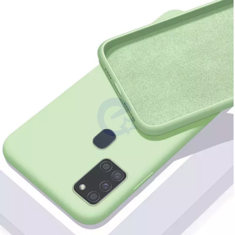 Чохол бампер для Motorola Moto G52 Anomaly Silicone (з мікрофіброю) Light Green (Світло зелений)