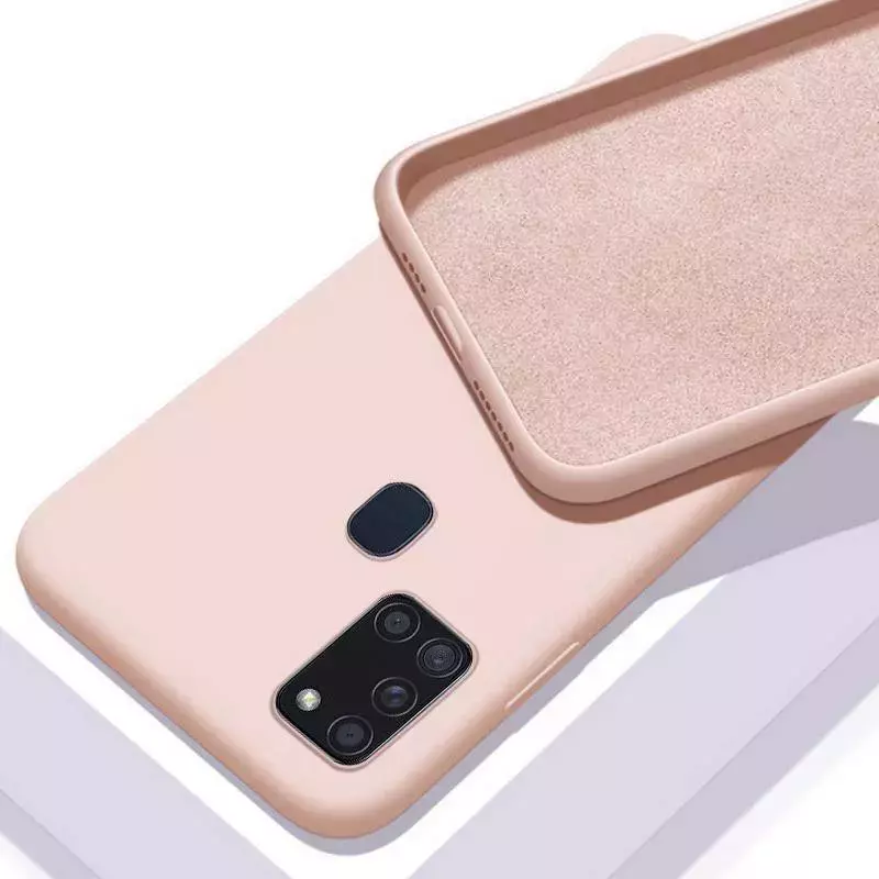 Чохол бампер для Motorola Moto G71 5G Anomaly Silicone (з мікрофіброю) Sand Pink (Пісочний Рожевий)