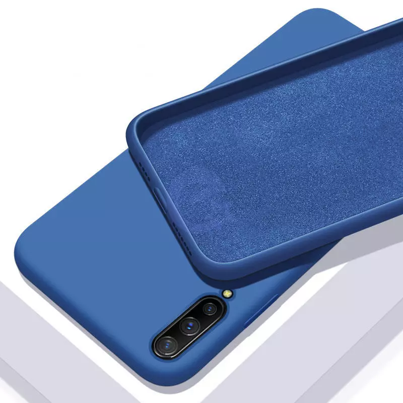 Чохол бампер для Motorola Moto G72 Anomaly Silicone (з мікрофіброю) Blue (Синій)