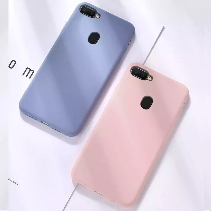 Чехол бампер для Oppo A17 Anomaly Silicone (с микрофиброй) Sand Pink (Песочный Розовый)