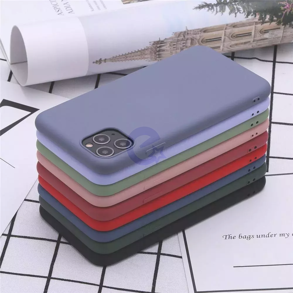 Чехол бампер для Vivo Y33s / Y21 Anomaly Silicone (с микрофиброй) Light Green (Светло Зеленый)