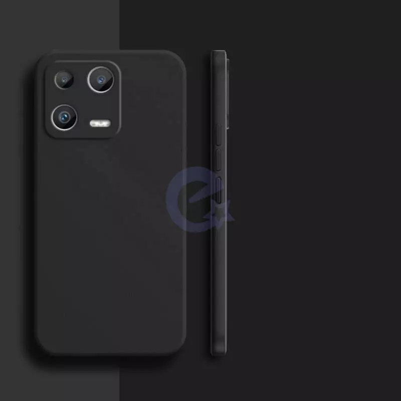 Чохол бампер для Xiaomi 13 Pro Anomaly Silicone (з мікрофіброю) Black (Чорний)