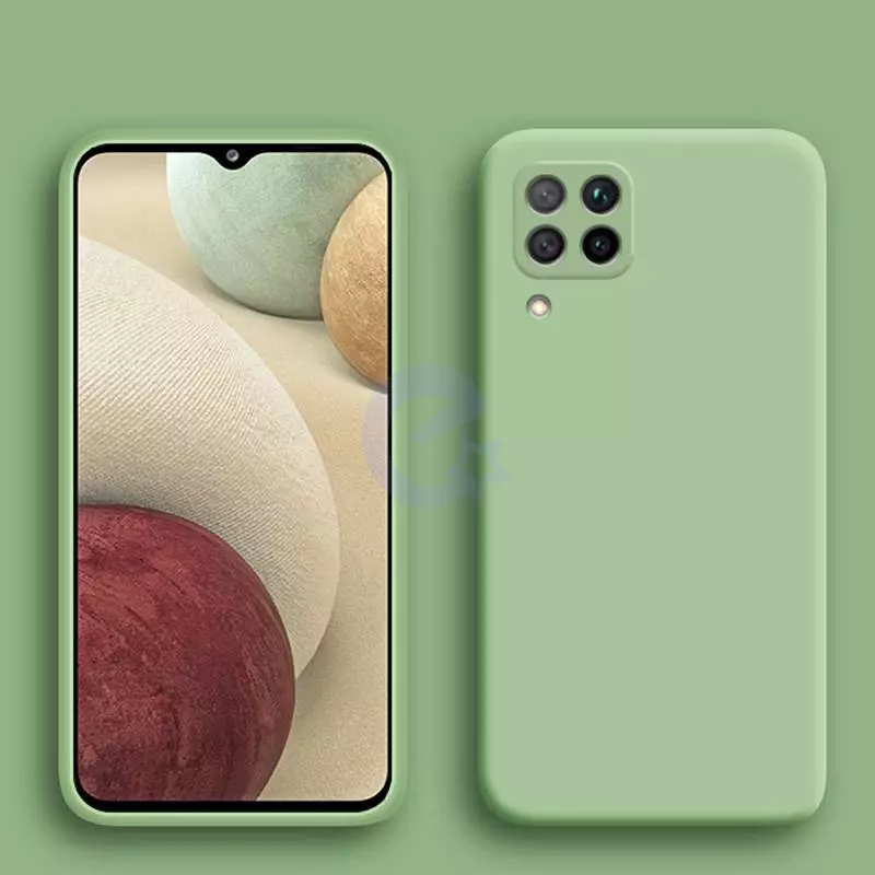 Чехол бампер для Samsung Galaxy M53 Anomaly Silicone (с микрофиброй) Light Green (Светло Зеленый)