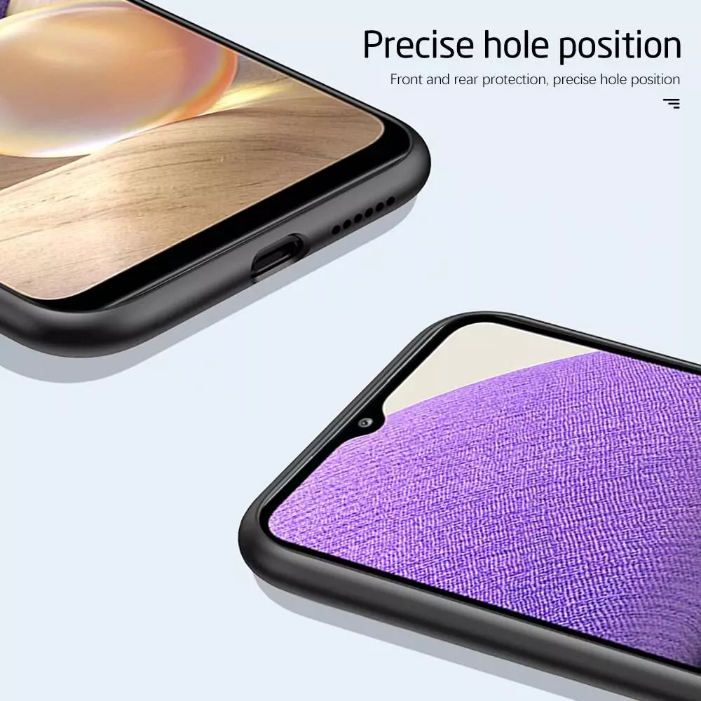 Чехол бампер для Samsung Galaxy A13 Anomaly Silicone (с микрофиброй) Black (Черный)