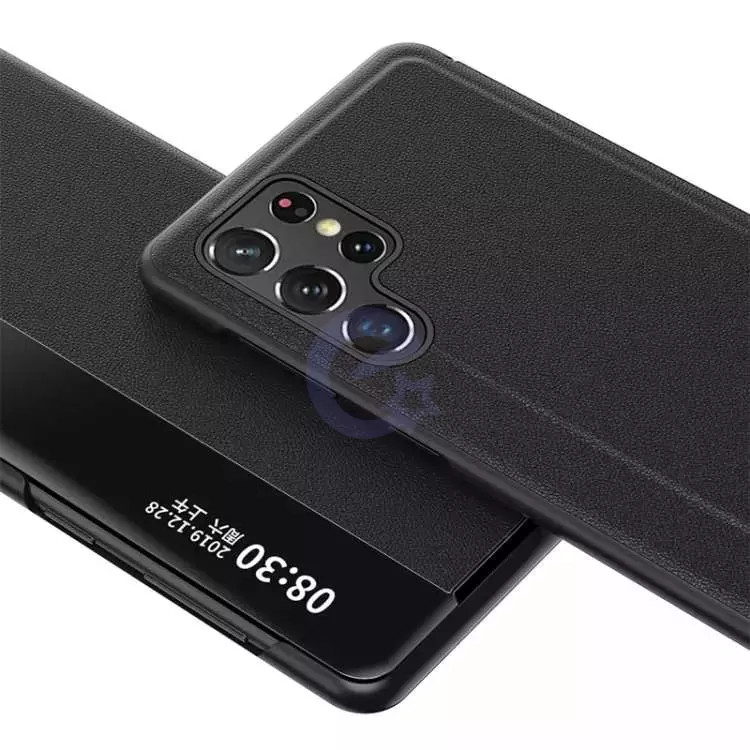 Интерактивная чехол книжка для Samsung Galaxy S23 Ultra Anomaly Smart Window Blue (Синий)