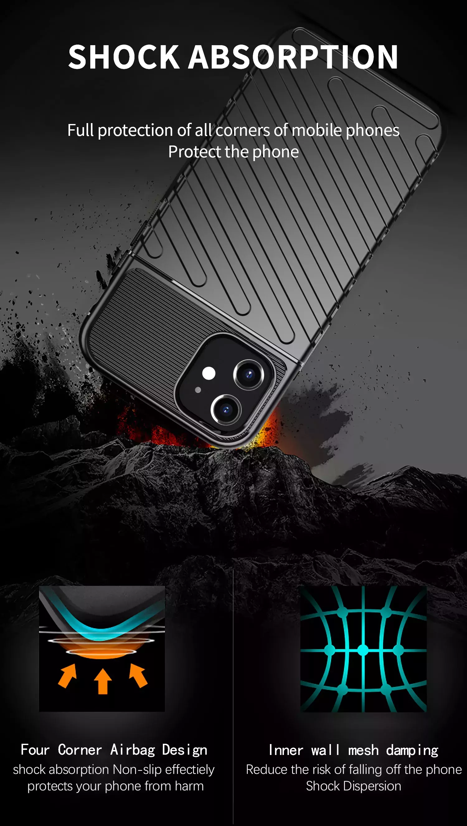 Противоударный чехол бампер для Oppo Reno 9 Anomaly Thunder Green (Зеленый)