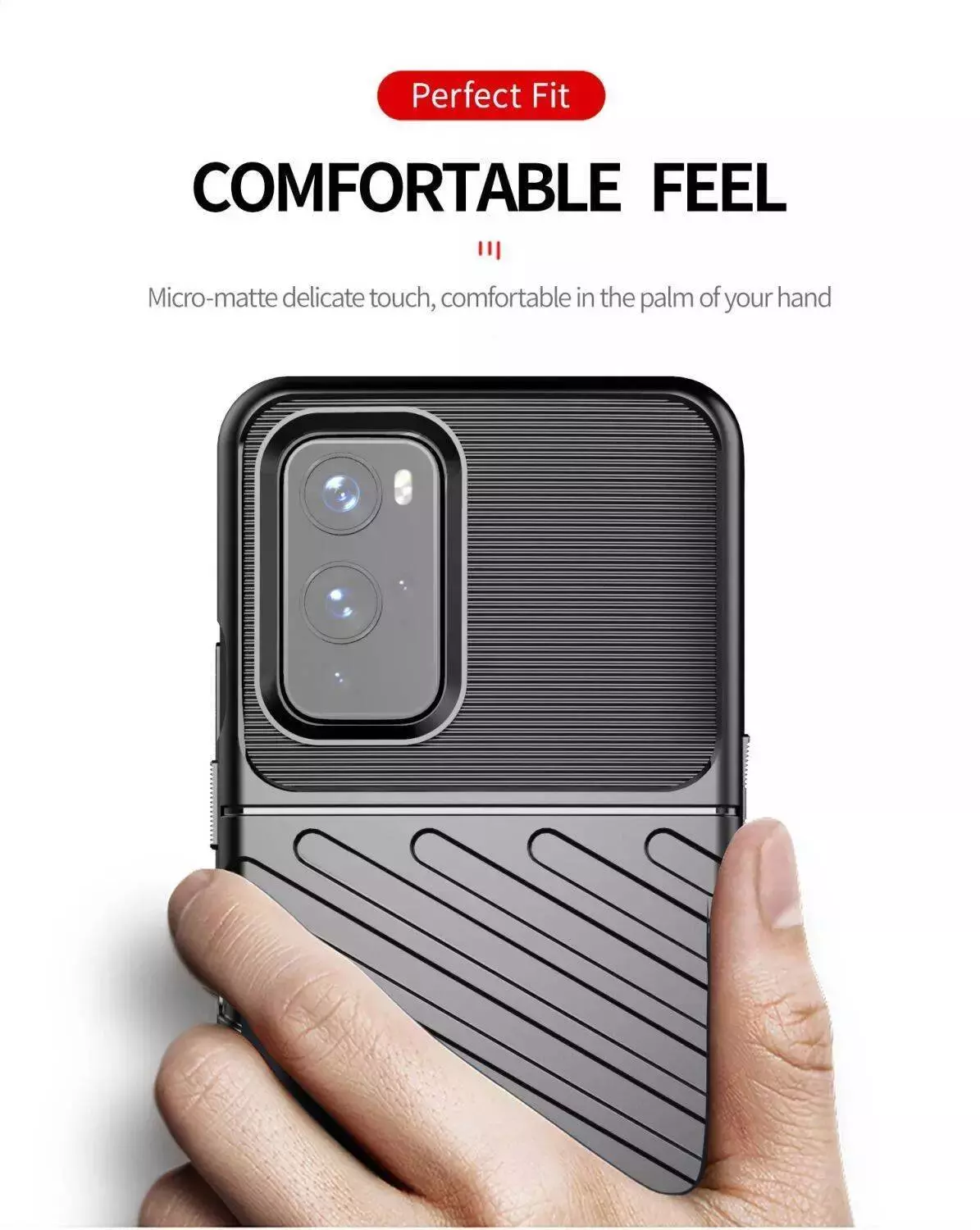 Протиударний чохол бампер для Realme 10 Pro Anomaly Thunder Black (Чорний)