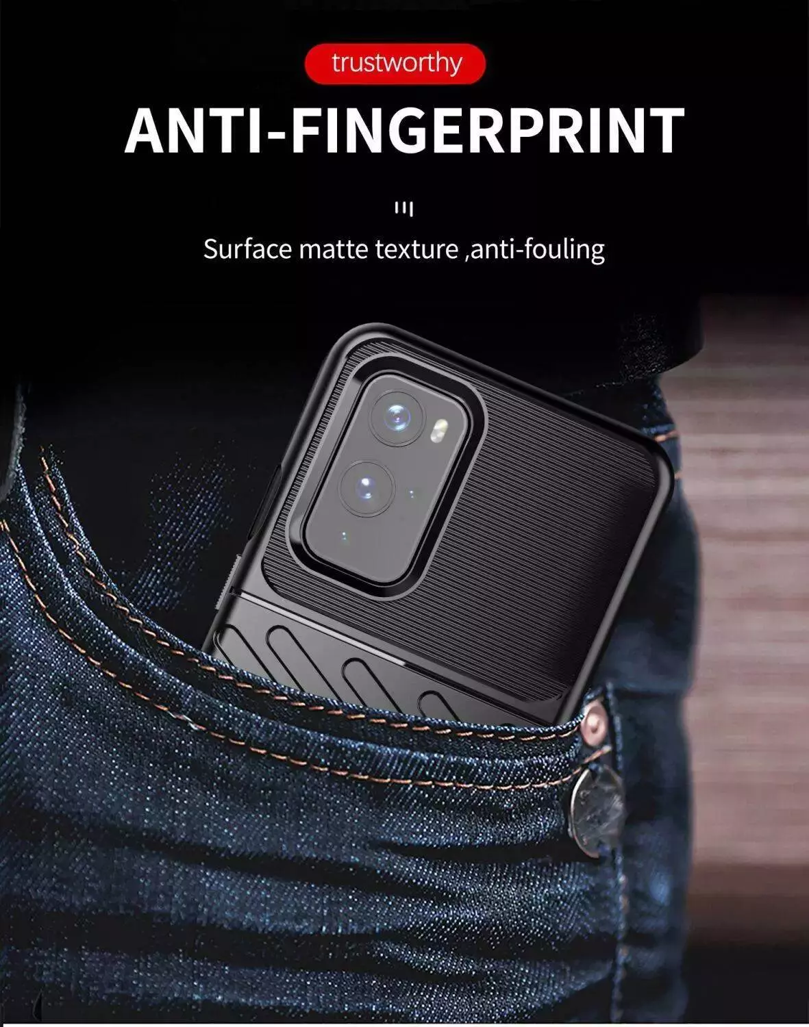 Протиударний чохол бампер для Realme 10 Pro Anomaly Thunder Black (Чорний)