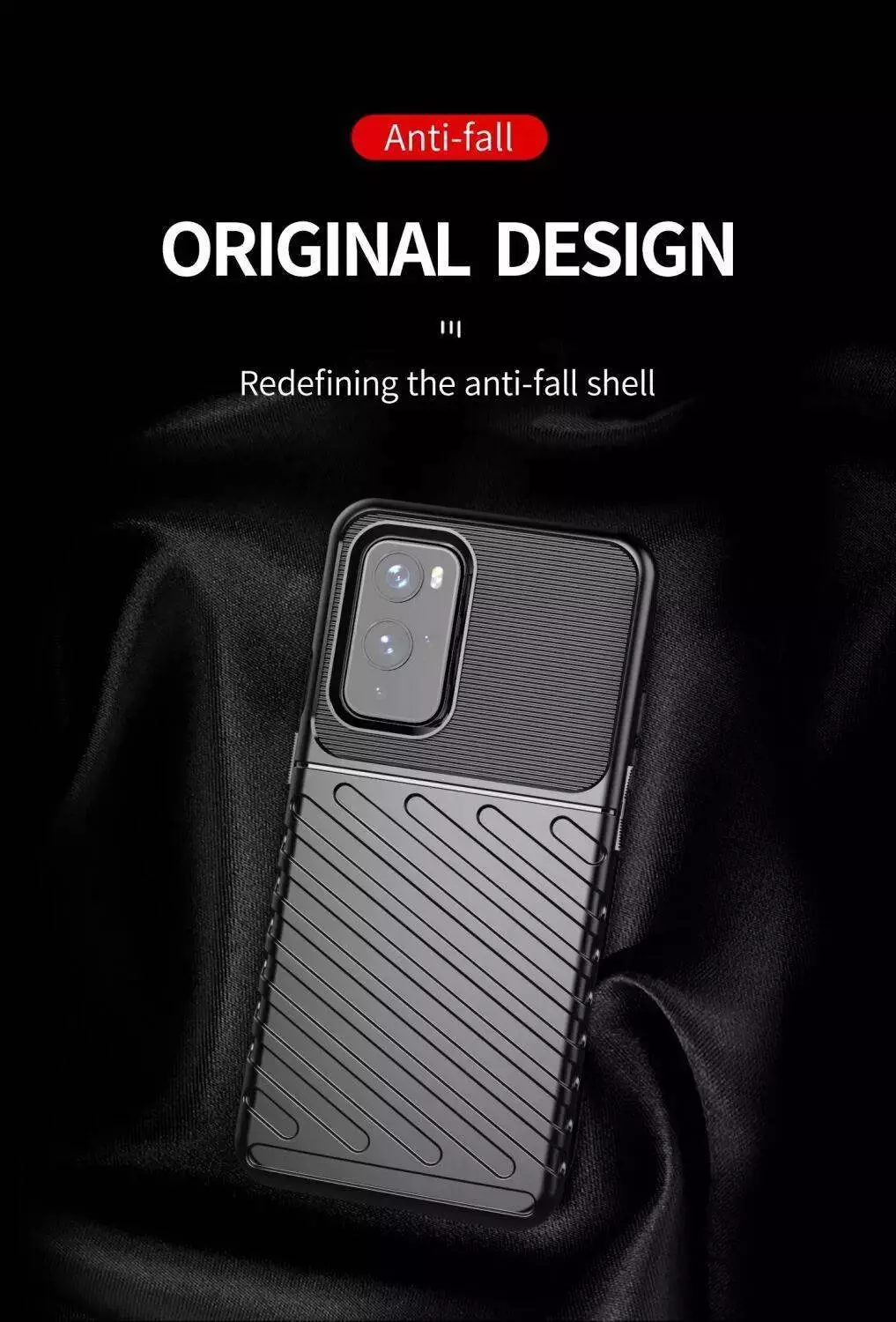 Протиударний чохол бампер для Realme 10 Pro Anomaly Thunder Black (Чорний)