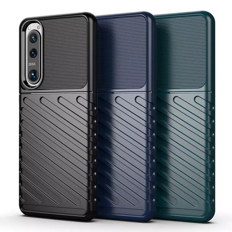 Противоударный чехол бампер для Sony Xperia 5 IV Anomaly Thunder Green (Зеленый)