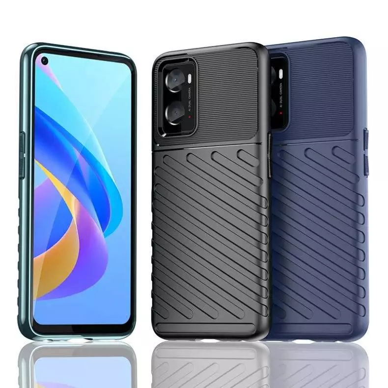 Протиударний чохол бампер для Vivo Y02s Anomaly Thunder Black (Чорний)