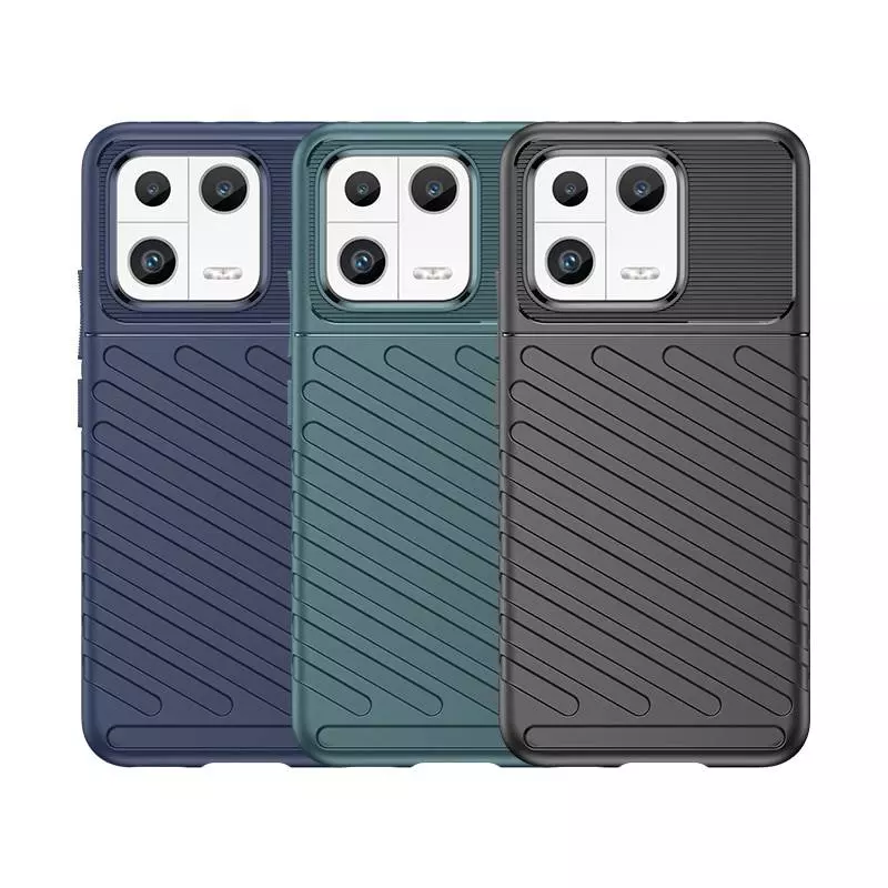 Противоударный чехол бампер для Xiaomi 13 Anomaly Thunder Green (Зеленый)