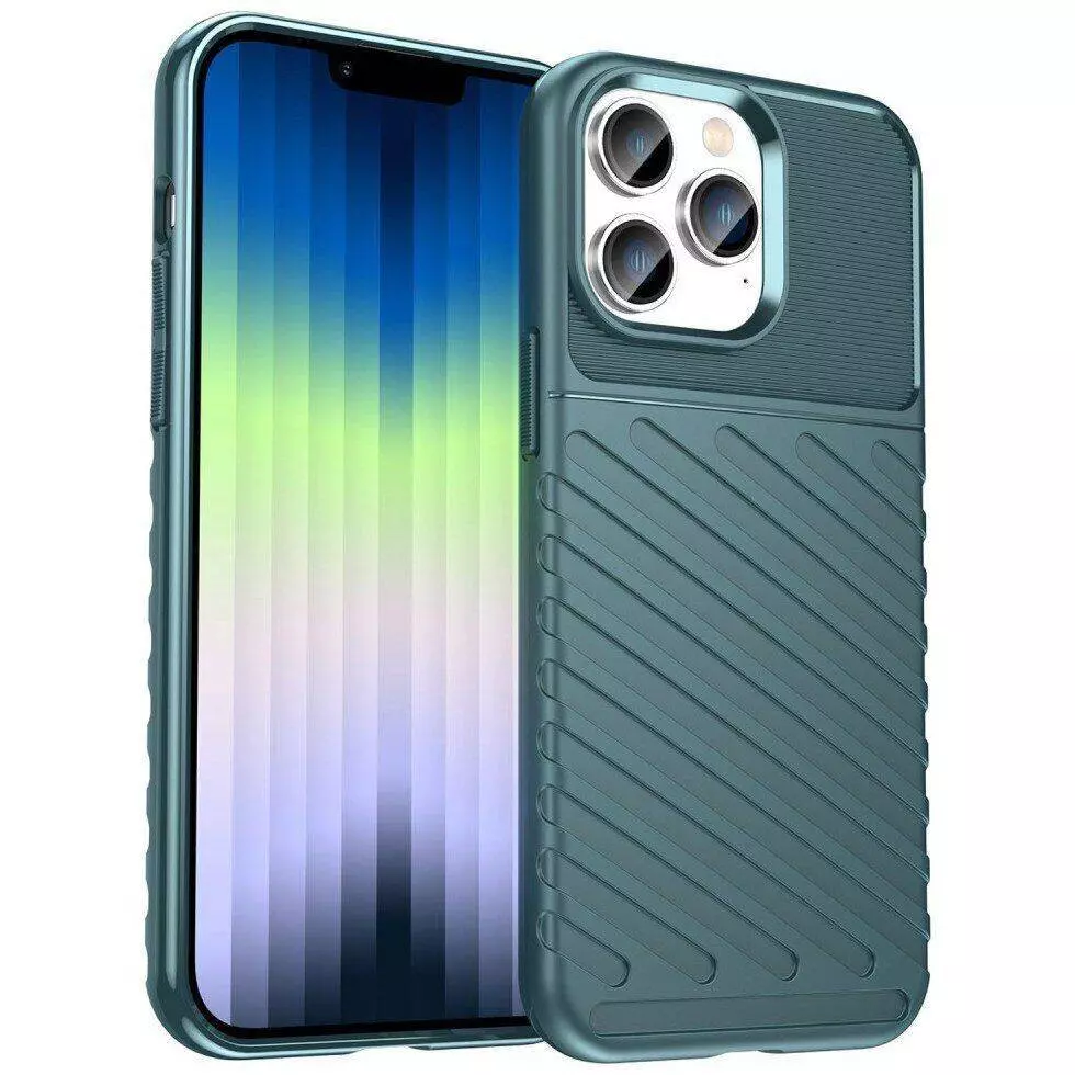 Протиударний чохол бампер для iPhone 14 Pro Max Anomaly Thunder Green (Зелений)