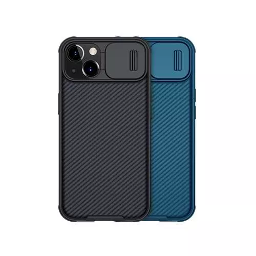Противоударный чехол бампер Nillkin CamShield Pro Magnetic (шторка на камеру) для iPhone 14 Plus Blue (Синий) Противоударный чехол бампер Nillkin CamShield Pro Magnetic (шторка на камеру) для iPhone 14 Plus Blue (Синий)