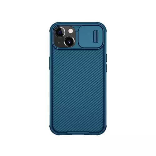 Противоударный чехол бампер Nillkin CamShield Pro Magnetic (шторка на камеру) для iPhone 14 Plus Blue (Синий) Противоударный чехол бампер Nillkin CamShield Pro Magnetic (шторка на камеру) для iPhone 14 Plus Blue (Синий)