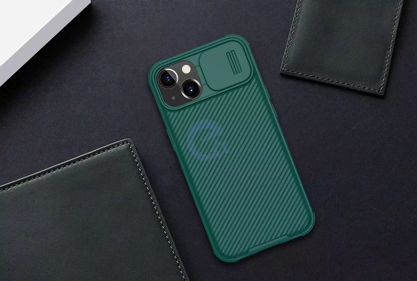 Противоударный чехол бампер Nillkin CamShield Pro Magnetic (шторка на камеру) для iPhone 14 Plus Blue (Синий) Противоударный чехол бампер Nillkin CamShield Pro Magnetic (шторка на камеру) для iPhone 14 Plus Blue (Синий)