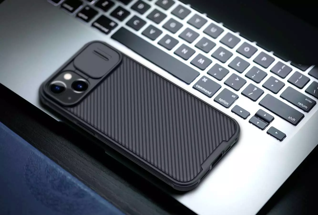 Противоударный чехол бампер Nillkin CamShield Pro Magnetic (шторка на камеру) для iPhone 14 Plus Blue (Синий) Противоударный чехол бампер Nillkin CamShield Pro Magnetic (шторка на камеру) для iPhone 14 Plus Blue (Синий)