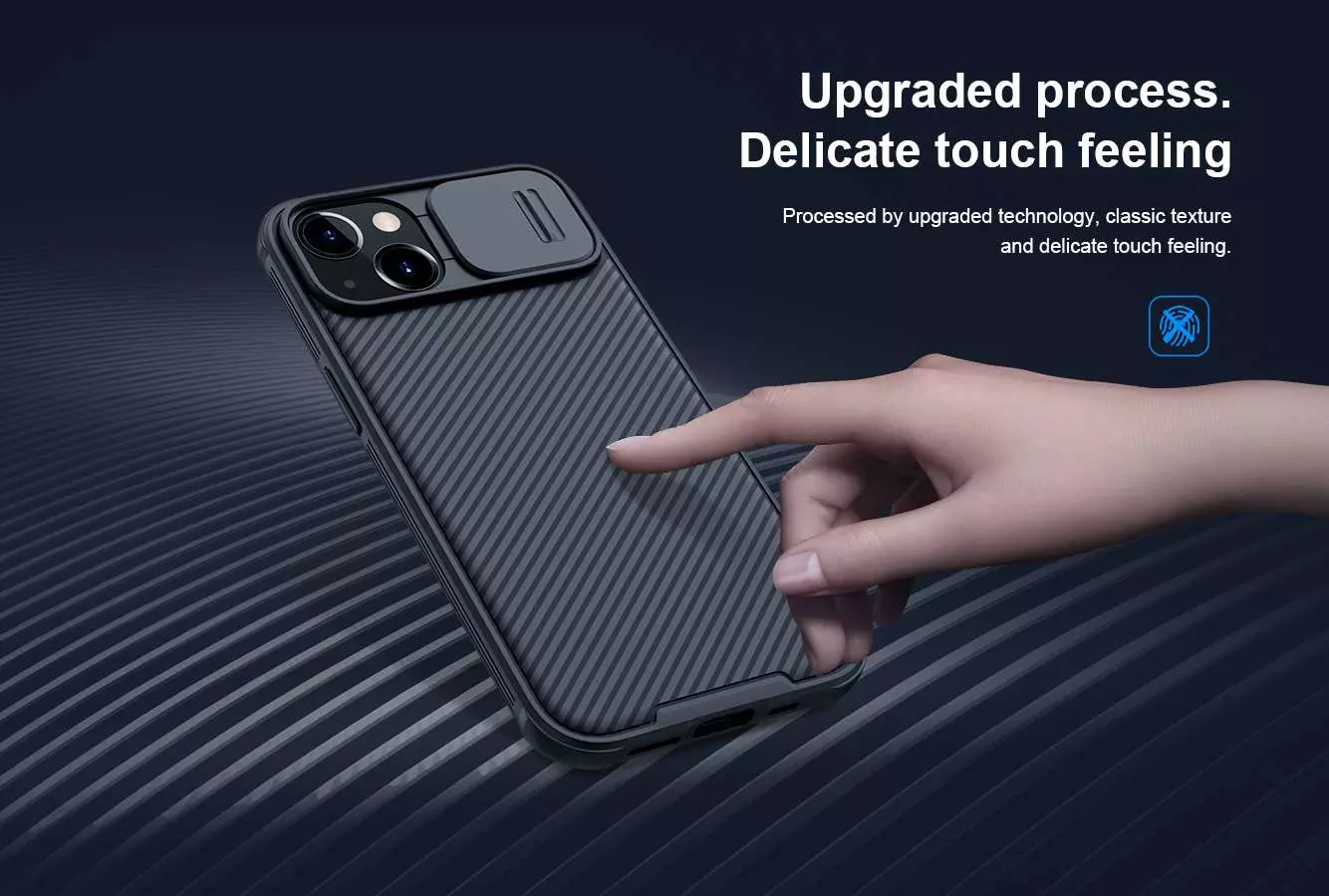 Противоударный чехол бампер Nillkin CamShield Pro Magnetic (шторка на камеру) для iPhone 14 Plus Blue (Синий) Противоударный чехол бампер Nillkin CamShield Pro Magnetic (шторка на камеру) для iPhone 14 Plus Blue (Синий)