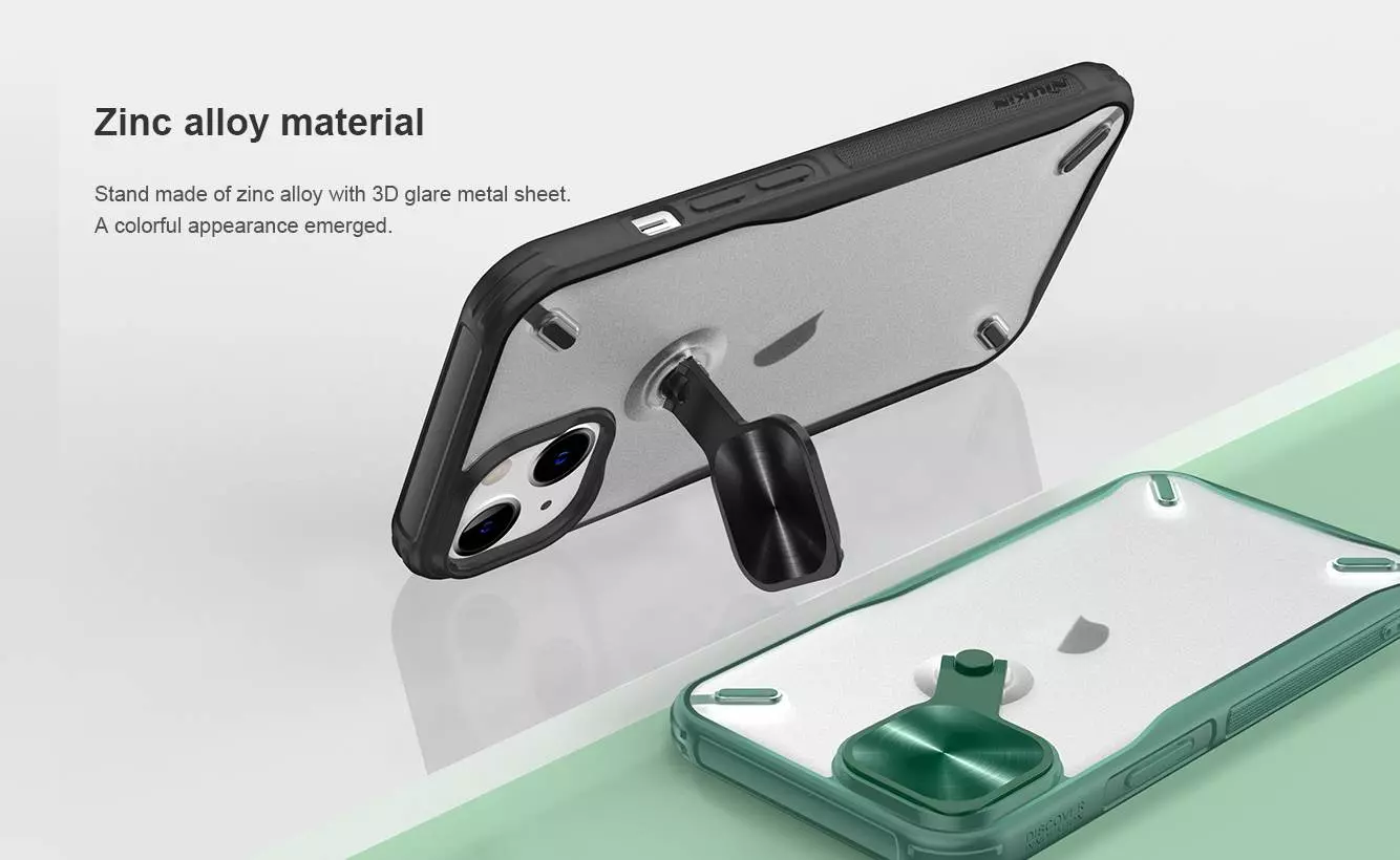 Чехол бампер Nillkin Cyclops (шторка на камеру) для iPhone 14 Black (Черный)