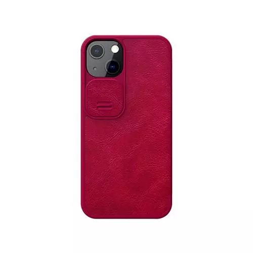 Чохол книжка Nillkin Qin Pro (шторка на камеру) для iPhone 14 Red (Червоний)