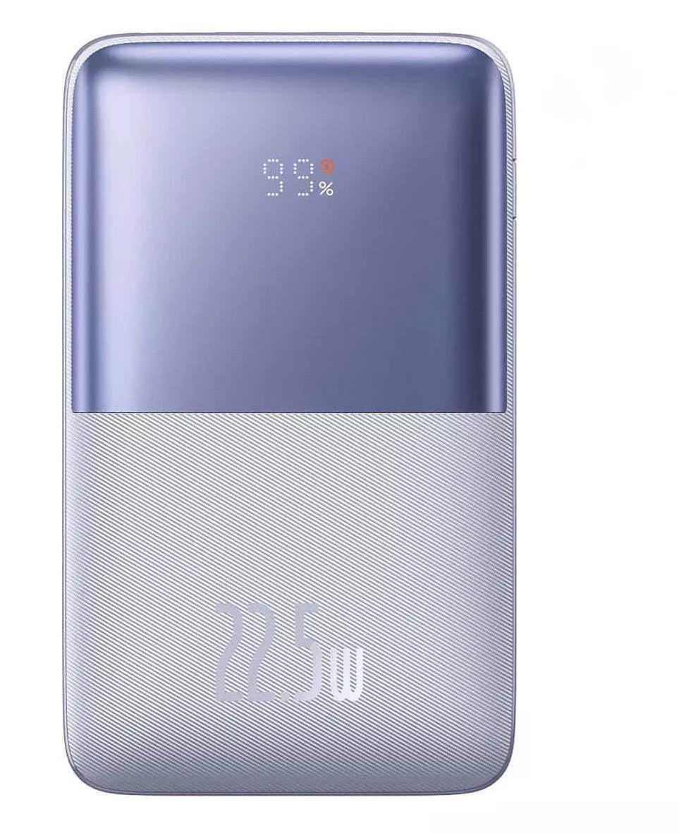 Універсальна батарея Baseus Power Bank 20000mAh Bipow Pro Digital Display PD 22.5W Purple (Пурпурний) (PPQD030105)