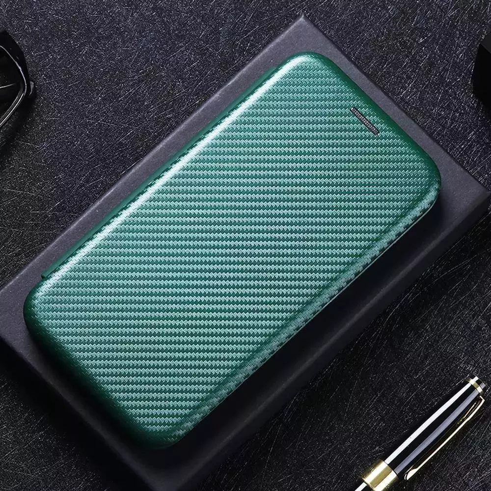 Чохол книжка для Xiaomi 13 Anomaly Carbon Book Green (Зелений)