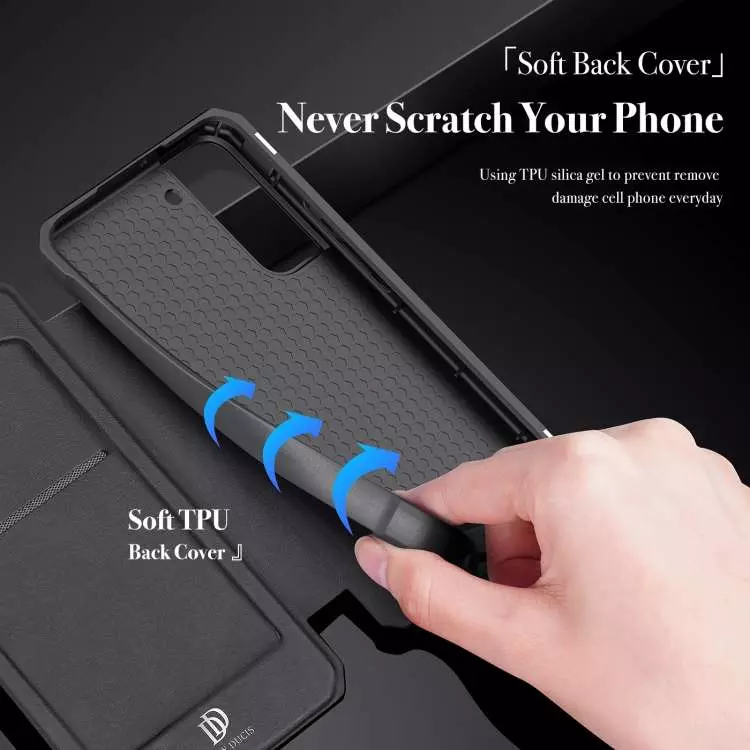 Чехол книжка для Samsung Galaxy S22 Plus Dux Ducis Skin X Black (Черный)