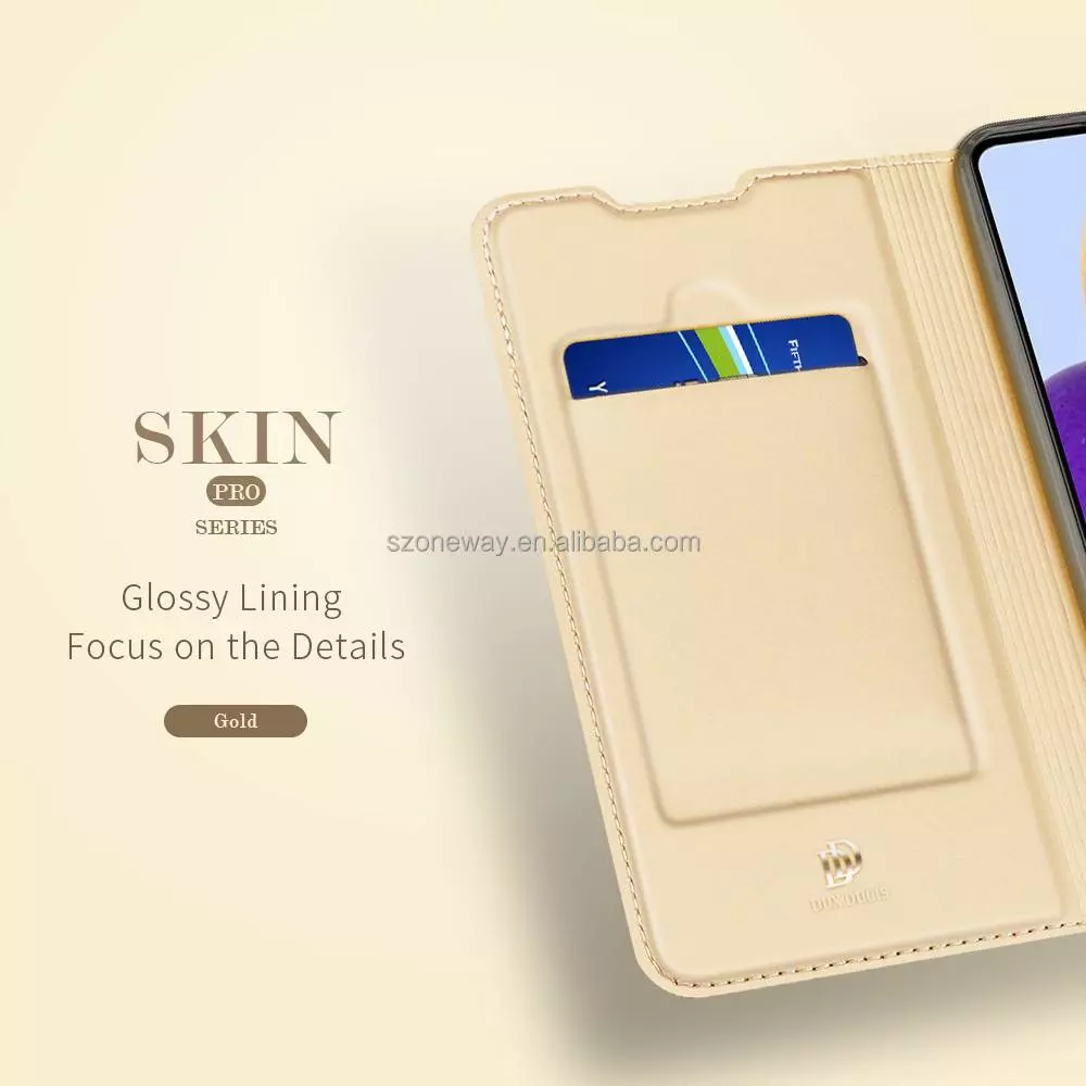 Чохол книжка для Motorola Moto E32 / G22 Dux Ducis Skin Pro Gold (Золотий)