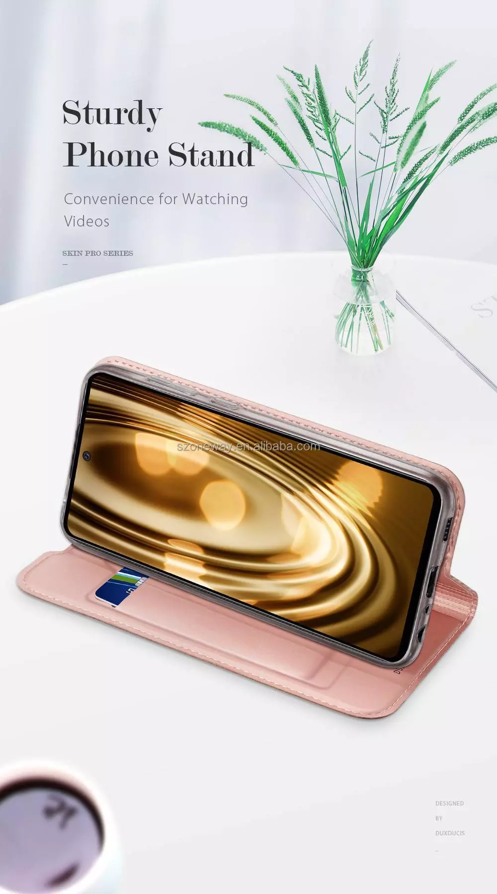 Чохол книжка для Motorola Moto G31 / G41 Dux Ducis Skin Pro Gold (Золотий)