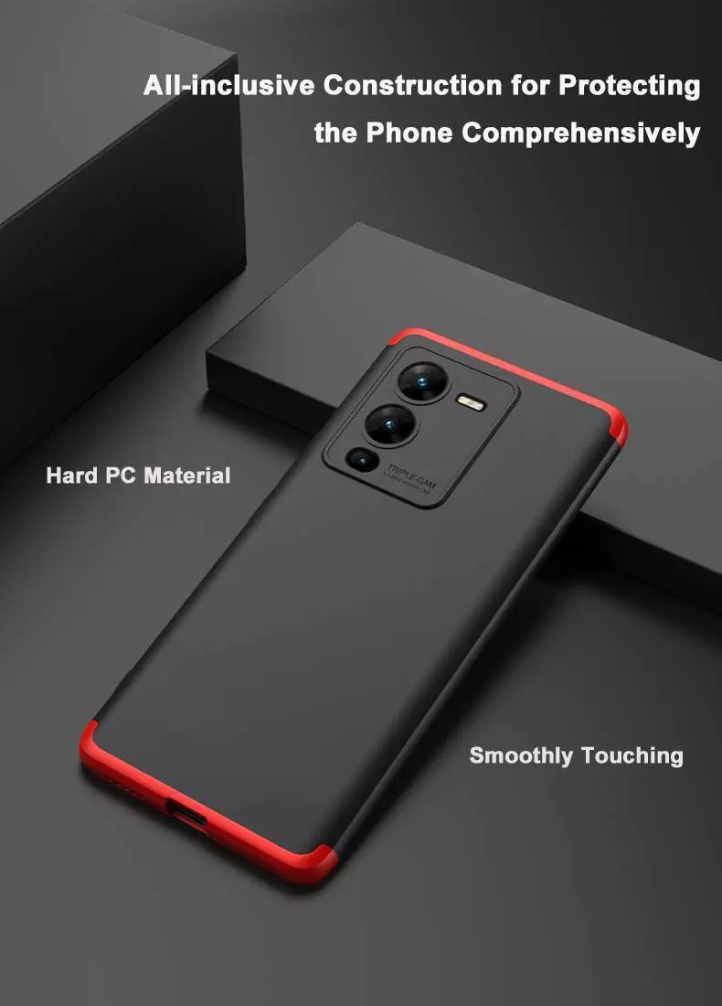 Ультратонкий чохол бампер для Xiaomi 13 GKK Dual Armor Black / Blue (Чорний / Синій) Ультратонкий чохол бампер для Xiaomi 13 GKK Dual Armor Black / Blue (Чорний / Синій)