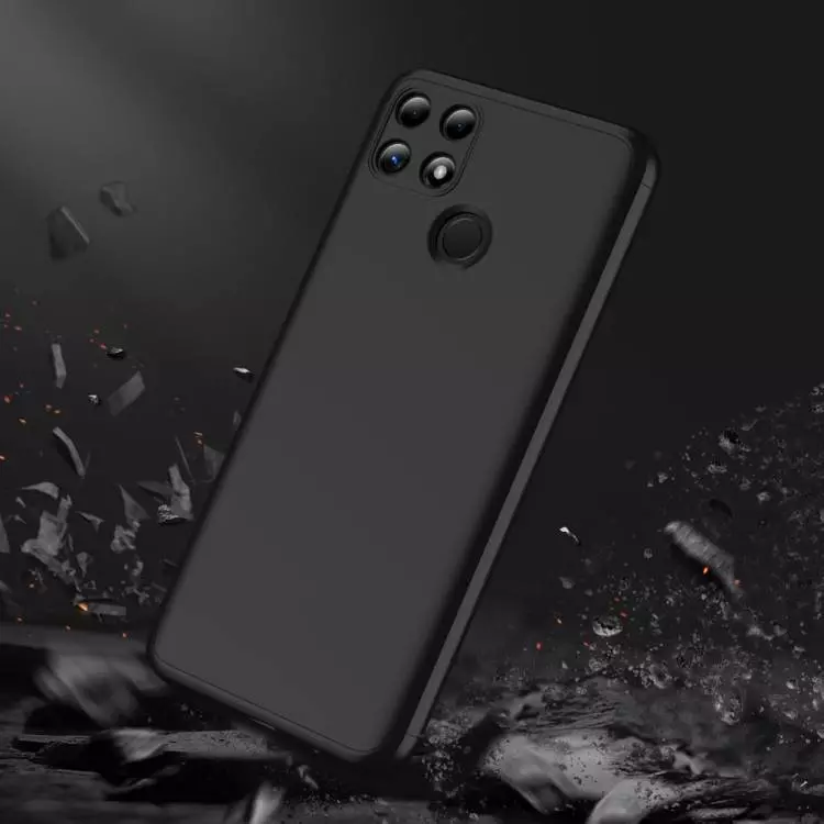 Ультратонкий чехол бампер для Infinix Hot 10 GKK Dual Armor Black / Blue (Черный / Синий)