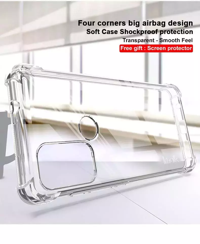 Протиударний чохол бампер для Motorola Moto G22 / E32 Imak Shock Black (Чорний)