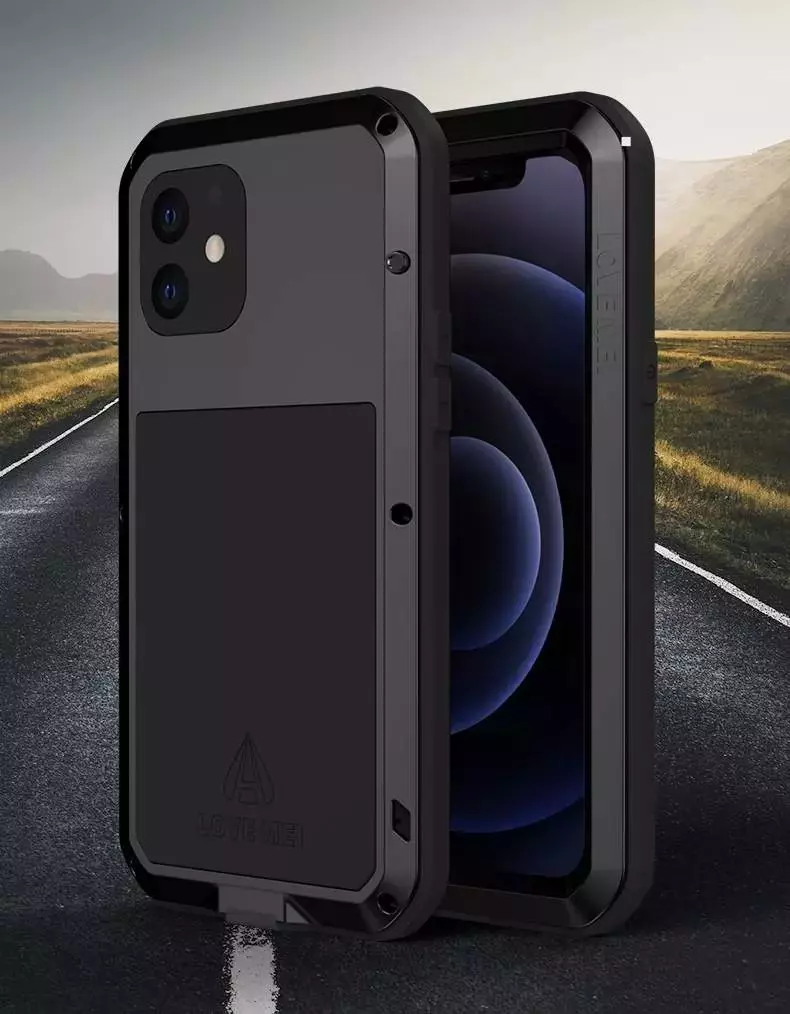 Противоударный чехол бампер для vivo V25 Pro Love Mei PowerFull Black (Черный)