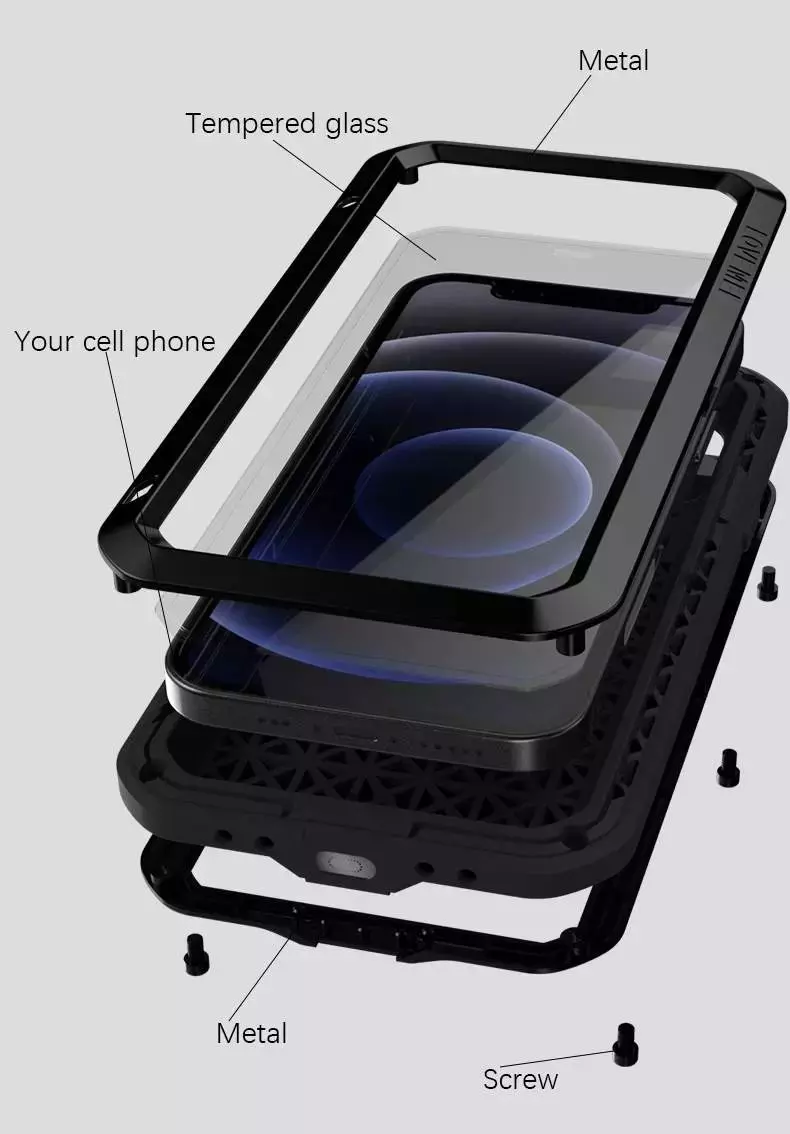 Противоударный чехол бампер для vivo V25 Pro Love Mei PowerFull Black (Черный)