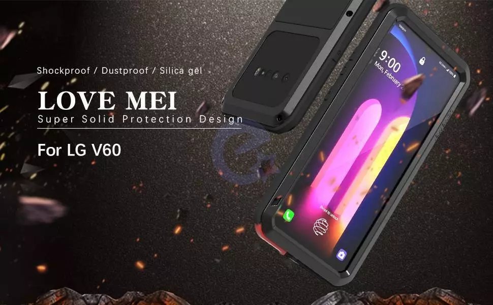 Протиударний чохол бампер для Google Pixel 6a Love Mei PowerFull Black (Чорний)