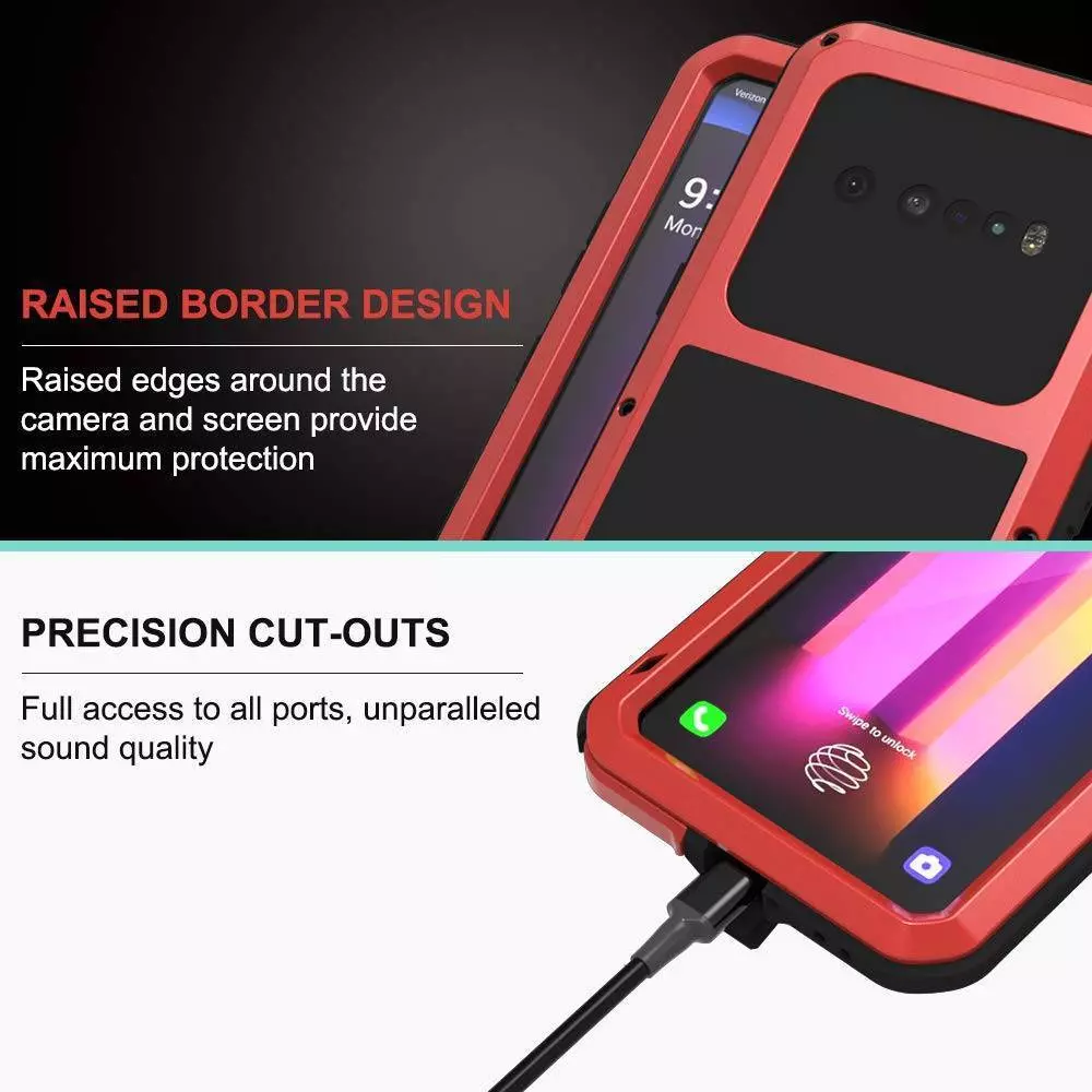 Протиударний чохол бампер для Google Pixel 7 Pro Love Mei PowerFull Red (Червоний)